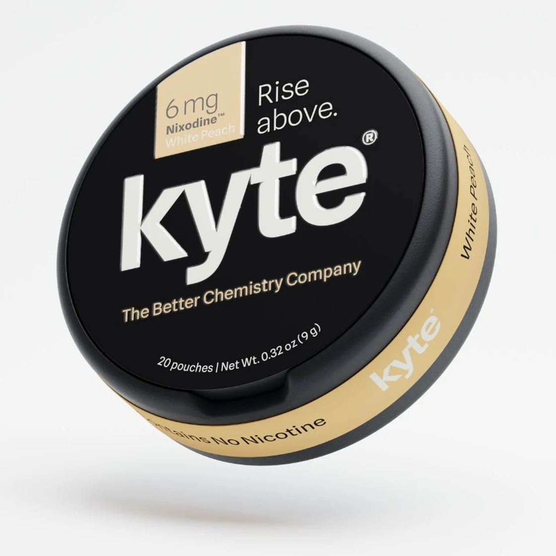 Kyte white peach tin